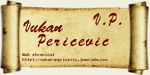Vukan Peričević vizit kartica